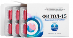 БАД капсулы Алфит "Фитол-15", фитодиабетичесикй, 30 капсул (13 гр)